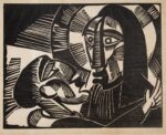 Karl Schmidt Rottluff, Christus und Judas, 1918, xilografia. Musei Vaticani, Collezione d’Arte Contemporanea. Photo © Governatorato SCV, Direzione dei Musei e dei Beni Culturali