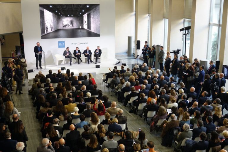 La conferenza stampa di presentazione delle Gallerie d'Italia a Torino. Photo Michele d'Ottavio