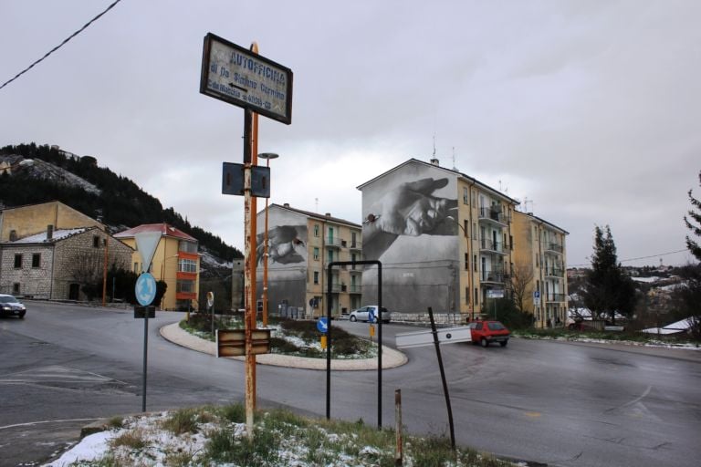 Luis Gomez De Teran, Corpus Homini, 2019, ImbrArtiamo Street Art e Misteri, foto di Antonella Palladino