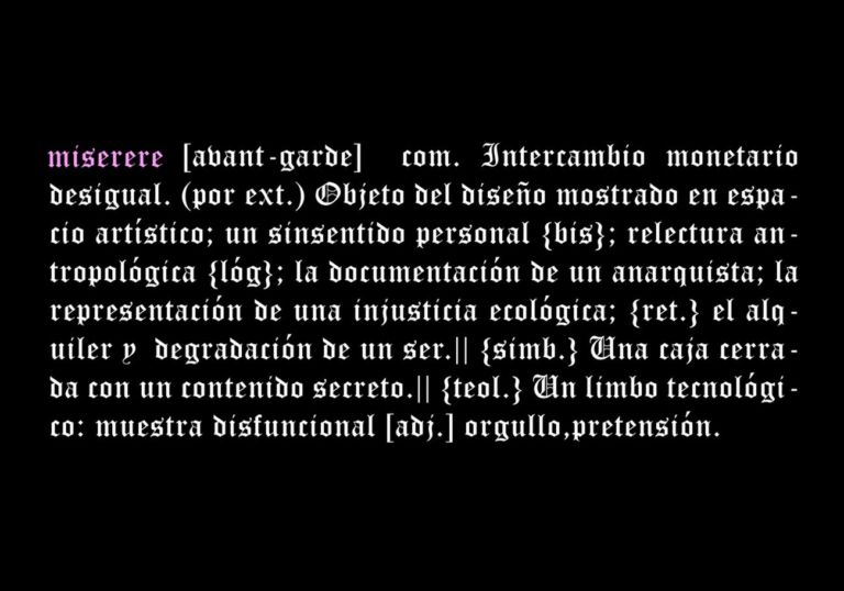 Luis Gómez Armenteros, Miserere, 2013 19. Photo © Annamaria La Mastra