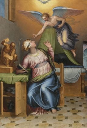 Marcello Venusti, L’Annunciazione, 1550 ca., olio su tavola, cm 45x30. Roma, Gallerie Nazionali Barberini Corsini