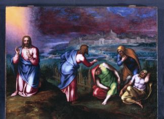 Marcello Venusti, L’Orazione nell’orto, 1560 70, olio su tavola, cm 53x71. Spoleto, The Marignoli di Montecorona Foundation