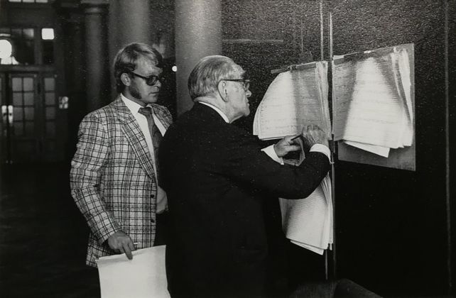 Mario Dondero, La Borsa valori di Stoccolma, 1970