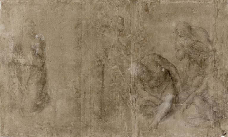 Michelangelo Buonarroti, Orazione nell’orto degli ulivi, 360 x 600 mm, riproduzione. Firenze, Gabinetto Disegni e Stampe degli Uffizi