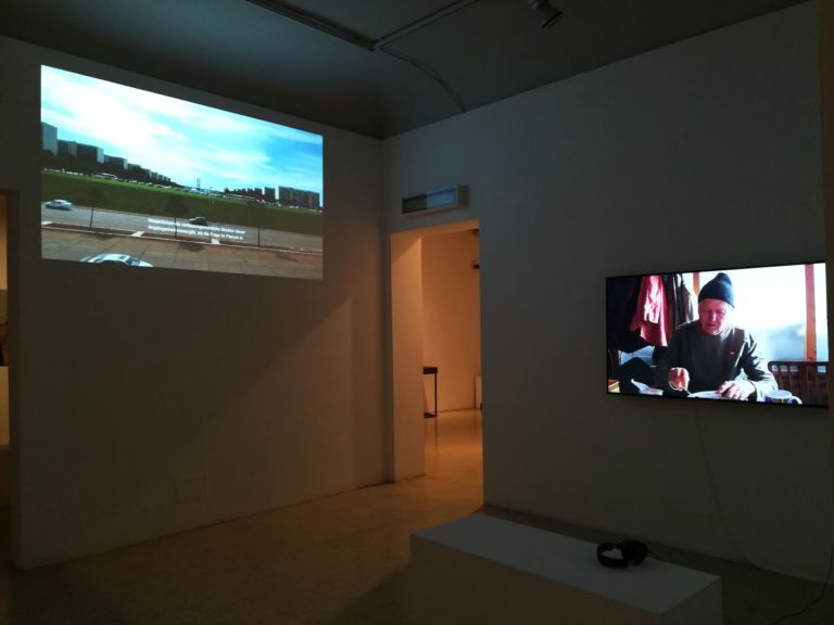 Palindromi. Installation view at Palazzo Ziinio, Palermo 2020. Y. Lee, Fell