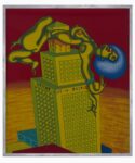 Peter Saul, Angela, Departmint of Justiss, 1972. Collection [mac] musée d’art contemporain, Marseille. © Peter Saul. Photo Chipault et Soligny. Courtesy [mac]