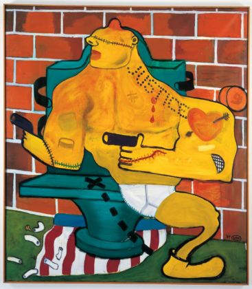 Peter Saul, Criminal being executed n°2, 1964. Collection Frac Pays de la Loire © Peter Saul. Photo Bernard Renoux