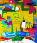 Peter Saul, Crucifixion, 1964. Collection Musée des Beaux Arts de Dôle © Peter Saul. Photo Musée des Beaux Arts de Dole, cl. Jean Loup Mathieu