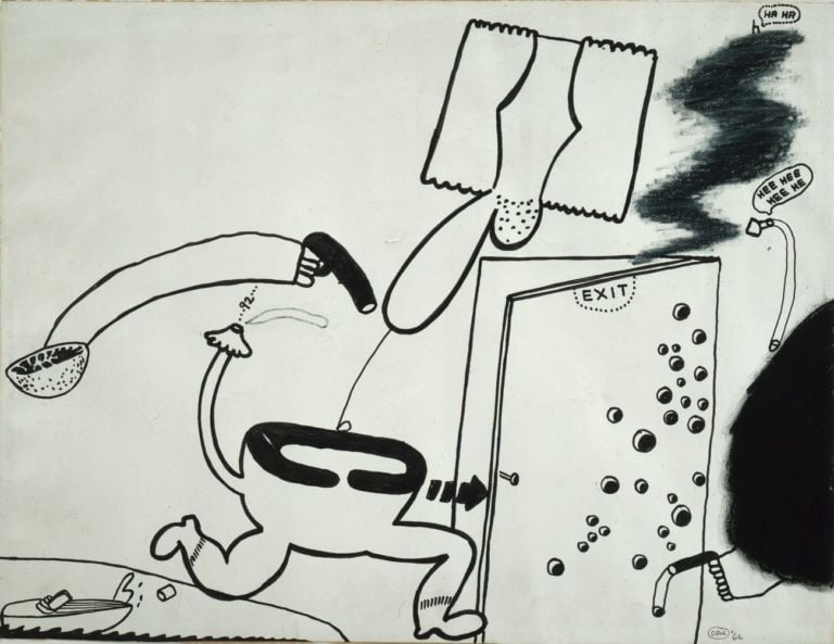Peter Saul, Exit, 1962. Collection MAC VAL Musée d’art contemporain du Val de Marne © Peter Saul. Photo © Jacques Faujour
