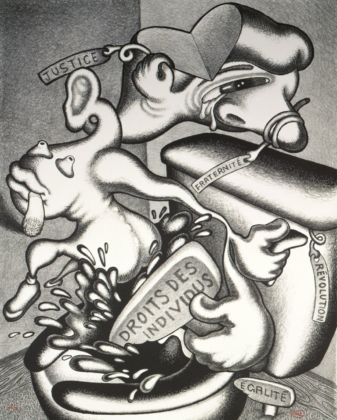Peter Saul, Rights of the Individuals, 1989. Collection Centre national des arts plastiques © Peter Saul Cnap