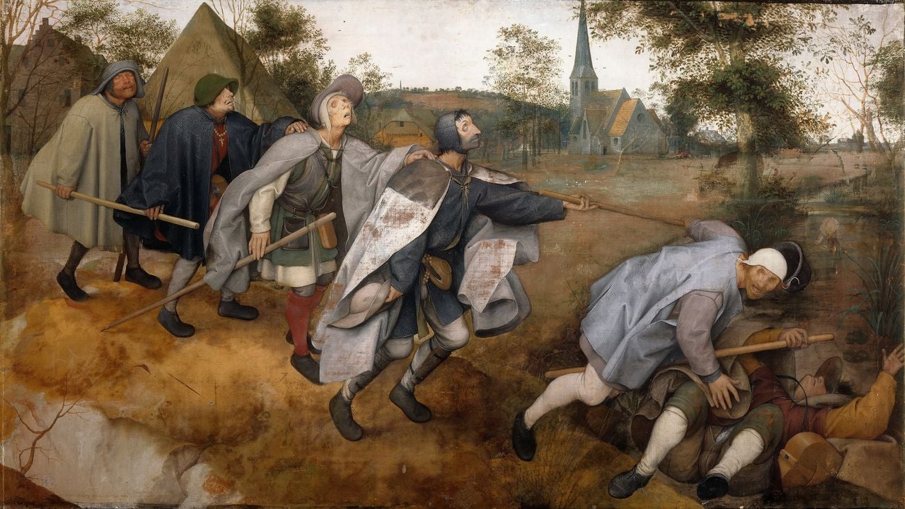 Pieter Bruegel il Vecchio, Parabola dei ciechi, 1568. Museo nazionale di Capodimonte, Napoli