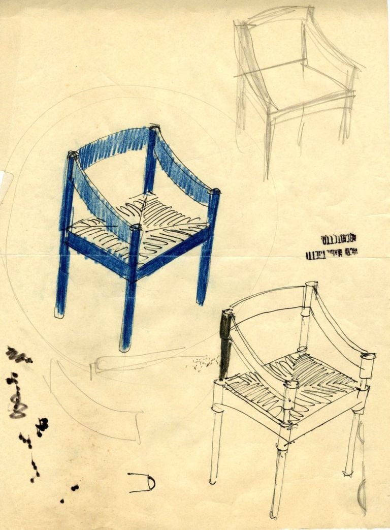 Sedia Carimate, Cassina 1960 © Vico Magistretti, Fondazione studio museo Vico Magistretti