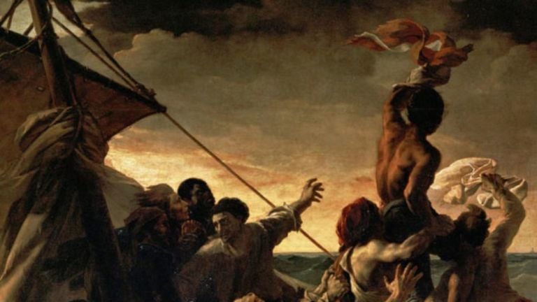 Théodore Géricault, La zattera di Medusa, 1818 19, dettaglio. Musée du Louvre, Parigi