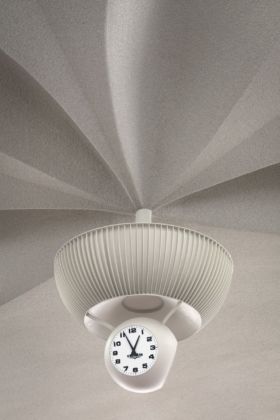 The Flight Center’s signature Vulcain clock ticks on. Photo Christopher Payne - Esto