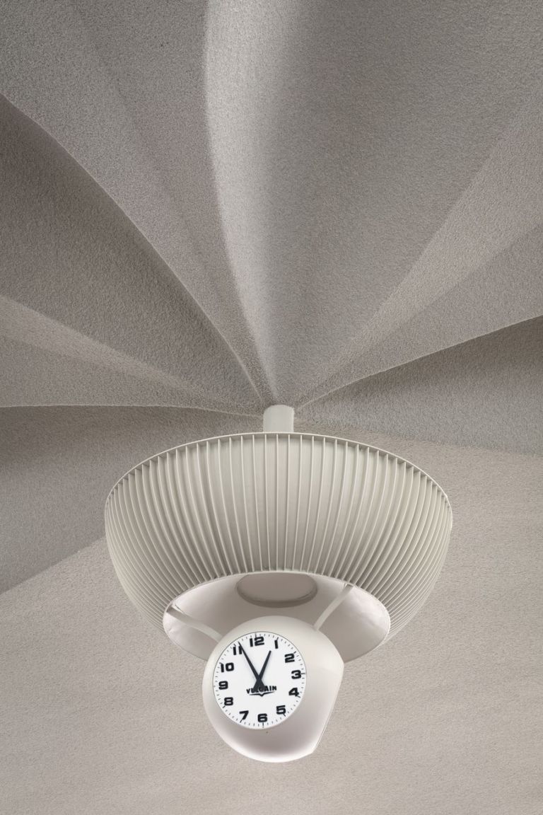 The Flight Center’s signature Vulcain clock ticks on. Photo Christopher Payne - Esto