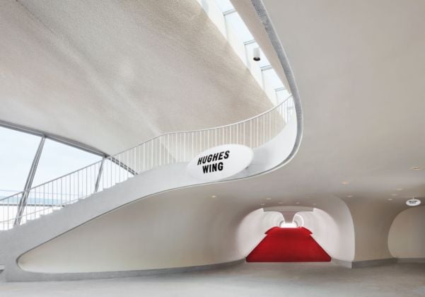The Hughes Wing of the TWA Hotel is accessed through Flight Tube No. 2. Photo credits TWA Hotel – David Mitchell