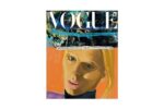 ARTIST: David Salle MODEL: Lili Sumner EDITOR: Tonne Goodman Abito di seta con dettagli intagliati e collo a contrasto in pelle nera GUCCI. Credits: Vogue Italia