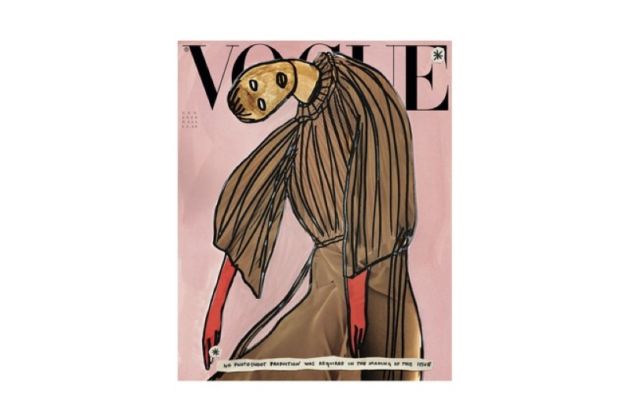 ARTIST: Vanessa Beecroft. Abito plissé in organza GUCCI. Credits: Vogue Italia