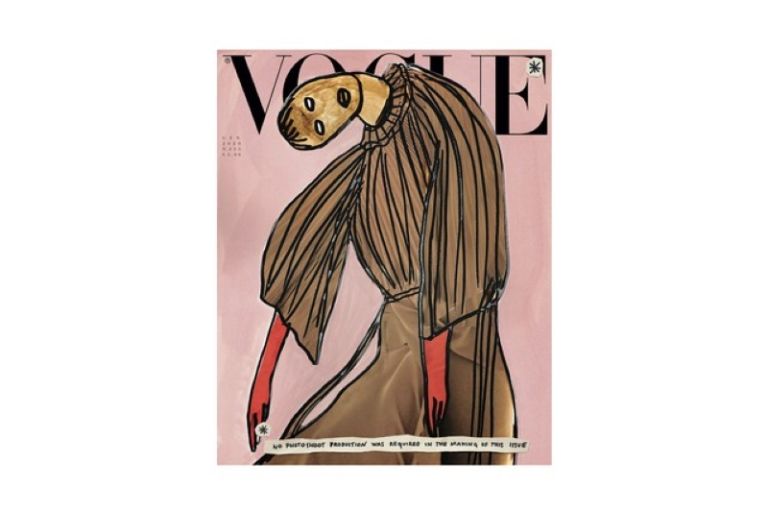 ARTIST: Vanessa Beecroft. Abito plissé in organza GUCCI. Credits: Vogue Italia