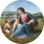 Raffaello, Madonna con il Bambino e san Giovannino (Madonna d'Alba), 1510 ca., olio su tavola trasferito su tela. Washington, D.C., National Gallery of Art, Andrew W. Mellon Collection. Photo © National Gallery of Art, Washington