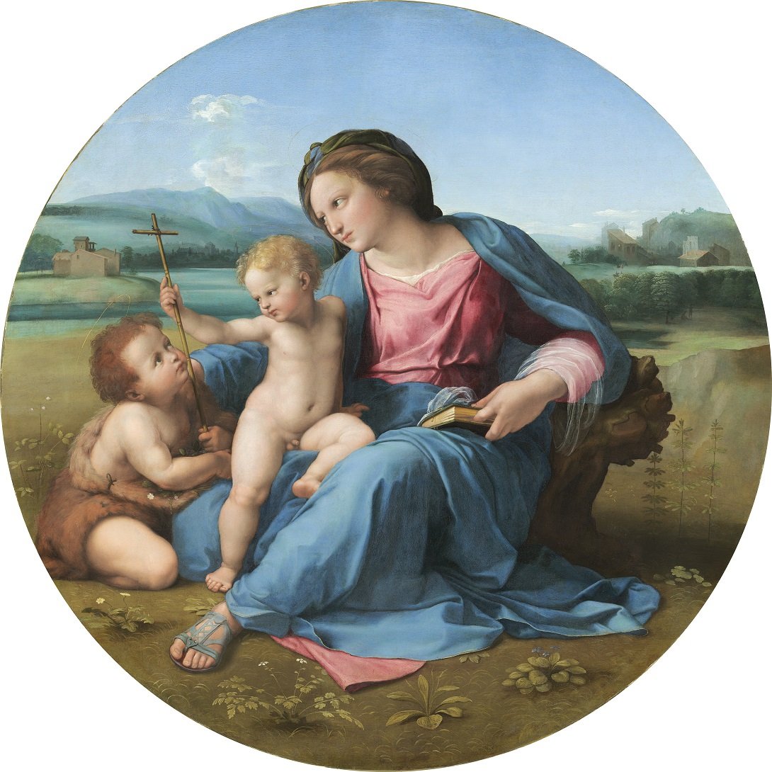 Raffaello Madonna con il Bambino e san Giovannino (Madonna d'Alba) Washington, D.C., National Gallery of Art, Andrew W. Mellon Collection © National Gallery of Art, Washington