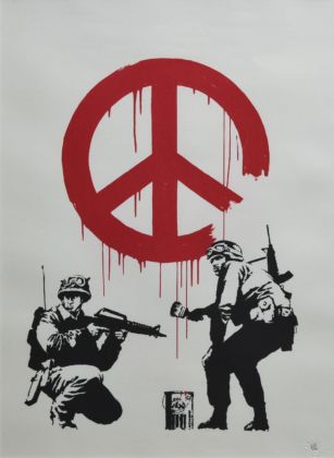 Banksy, CND Soldiers, 2005 screenprint on paper, 70 x 50 cm courtesy Artrust
