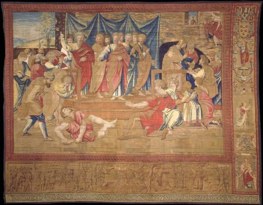 Raffaello, Morte di Anania.Foto © Governatorato SCV – Direzione dei Musei