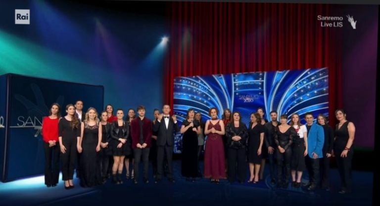 Sanremo LIS 2020 - dalla pagina Facebook Quelli di Sanremo LIS 2020