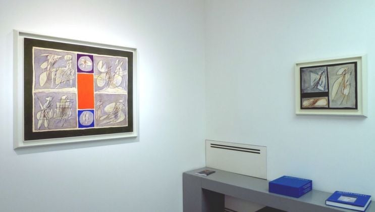 Achille Perilli. Fumetti 1960 1966. Exhibition view at Galleria Tega, Milano 2020