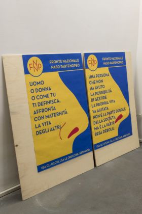 Anna Raimondo, Fronte Nazionale Naso Partenopeo, 2020, particolare, installation view at AlbumArte, Roma 2020. Photo Sebastiano Luciano. Courtesy AlbumArte