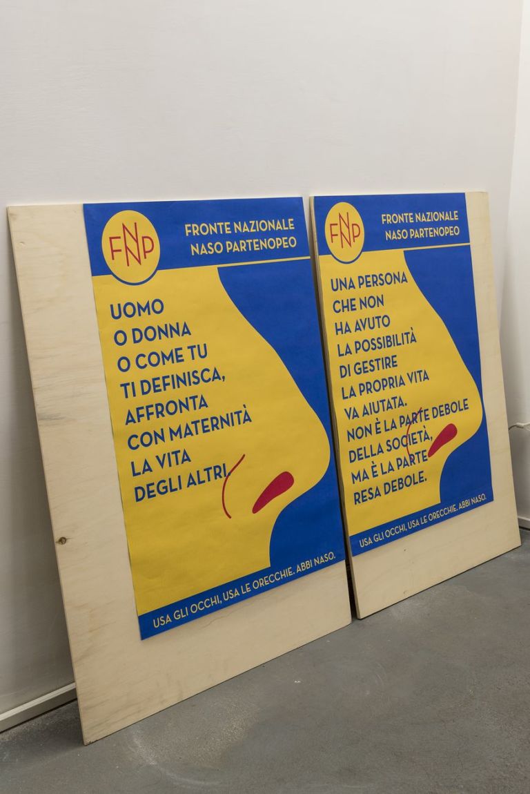 Anna Raimondo, Fronte Nazionale Naso Partenopeo, 2020, particolare, installation view at AlbumArte, Roma 2020. Photo Sebastiano Luciano. Courtesy AlbumArte