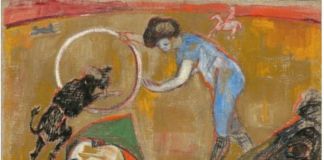 Natalia Goncharova, Circus (1907). The State Tretyakov gallery. © The State Tretyakov gallery