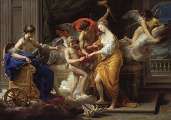 Pompeo Batoni, Nozze di Amore e Psiche, olio su tela, 1756, Berlino, Staatlichen Museen, Gemäldegalerie