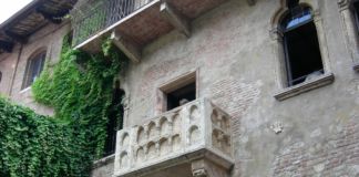 Il balcone della Casa di Giulietta Verona via Wikipedia