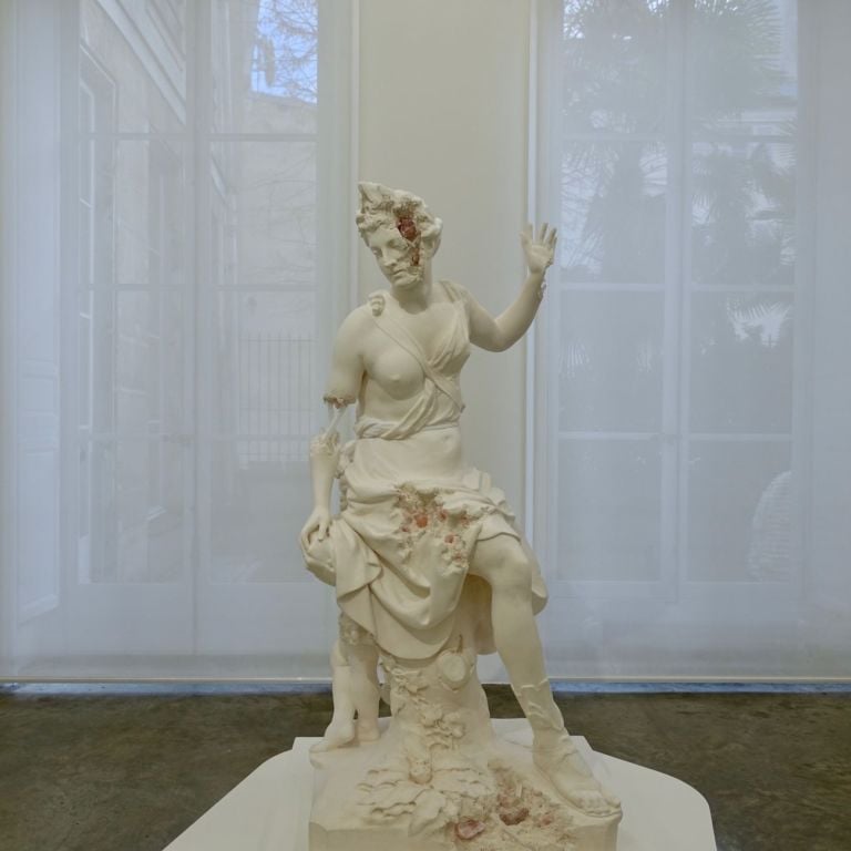 Daniel Arsham, Rose Quartz Eroded Hamadryade, 2019