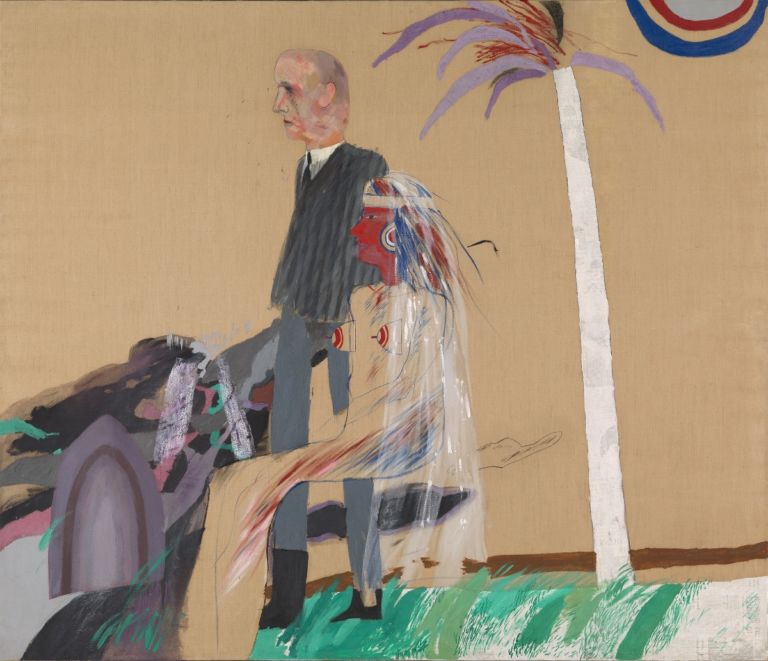 David Hockney The First Marriage (A Marriage of Styles I), 1962, Tate, London, © David Hockney, © Foto Tate, London 2019