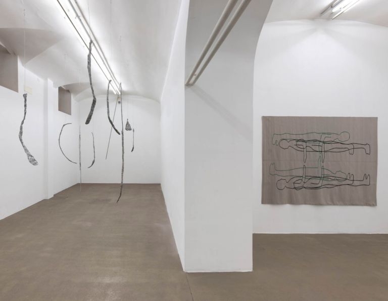 Esther Kläs. Maybe It Can Be Different. Installation view at Fondazione Giuliani, Roma 2020. Photo Giorgio Benni