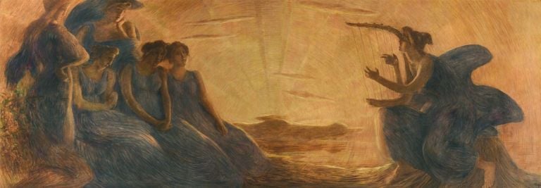 Gaetano Previati, Armonia, 1908, olio su tela, Gardone Riviera, Fondazione Il Vittoriale degli Italiani