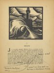 Herman Melville, Moby Dick, traduzione di Jean Giono, Lucien Jacques e Joan Smith, Cahiers du Contadour, 1939. Annotazioni di Jean Giono. Incisione di Alexandre Noll. Princeton University Library © Princeton University - A. Noll - Adagp, Paris 2019