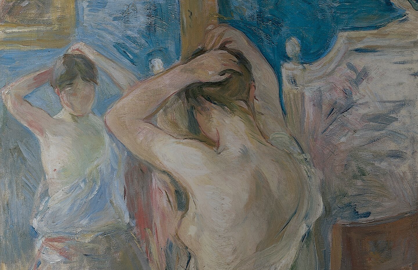Impressionisti Segreti Berthe Morisot, Devant la psyché, 1890, Fondation Pierre Gianadda, Martigny