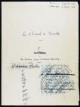 Jean Giono, Le chant du monde, manoscritto autografo, 1933. Collection Centre Jean Giono – DLVA © DLVA - Service communication, Laurent Gayte