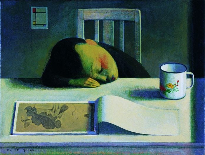 Liu Ye, Daydream , 1997, acrilico su tela, 30 x 40 cm. Collezione privata, Hong Kong. Courtesy Fondazione Prada