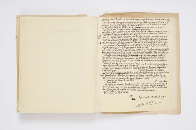 Manoscritto di Jean Giono, L'Ussaro sul tetto, 1951. Collezione privata. Photo © David Giancatarina