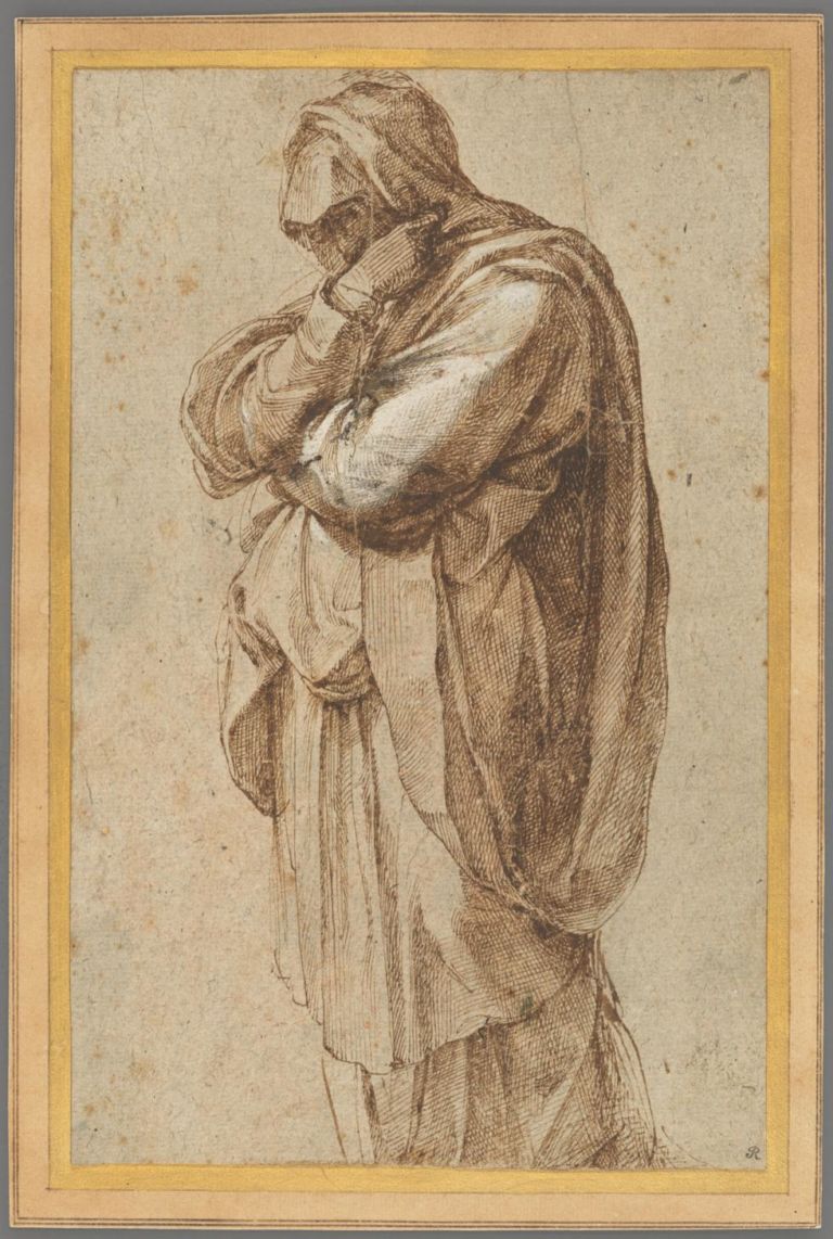 Michelangelo Buonarroti, Study of a Mourning Woman, 1500 1505 The J. Paul Getty Museum, Los Angeles