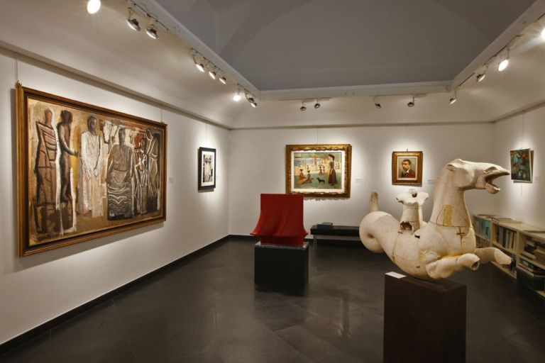 Novecento privato. Da de Chirico a Vedova. Exhibition view at Bottegantica, Milano 2020