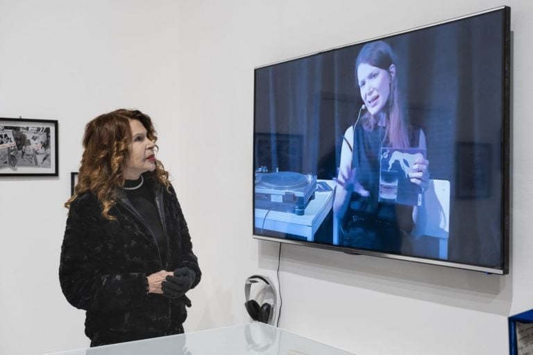 Omaggio a Chiara Fumai. Exhibition view at Teatro Margherita, Bari 2020. Photo Cosmo Laera