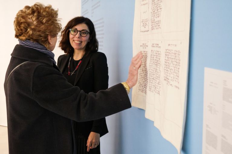 Omaggio a Maria Lai. Libri tattili e opere in Braille. MAXXI, Roma 2020. Photo Gianfranco Fortuna