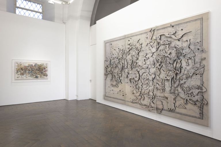 Pietro Ruffo. Maremoto. Exhibition view at Galleria Lorcan O'Neill, Roma 2020