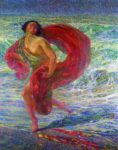 Plinio Nomellini, Isadora Duncan. Gioia (Gioia tirrena), 1914. Quadreria Villa San Martino, Collezione Silvio Berlusconi