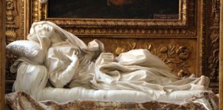 Sailko, Gian Lorenzo Bernini, Estasi della beata Ludovica Albertoni, fonte Wikipedia